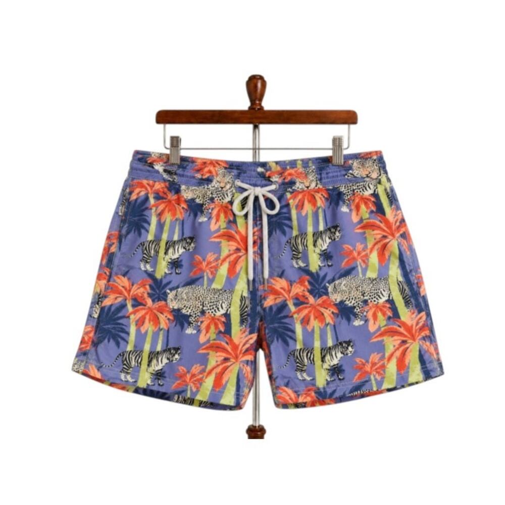 Vilebrequin XXL Big Cat Jungle Tropical Swim Trunks